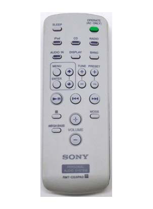 Genuine Sony RMT-CS2iPAD ZS-S2iP ZS-S4iP Boombox Dock Remote