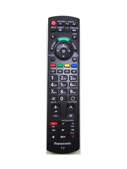 Genuine Panasonic N2QAYB000753 TX-L32E5B TX-L37E5E TV Remote TX-L42E5Y....