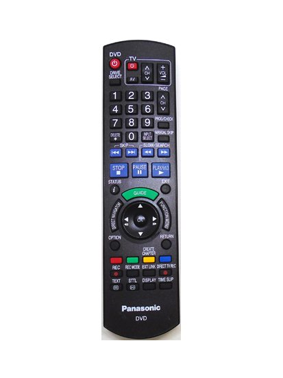 Genuine Panasonic N2QAYB000127 DMR-EX77EB DVD Rec Remote DMR-EX78EB...