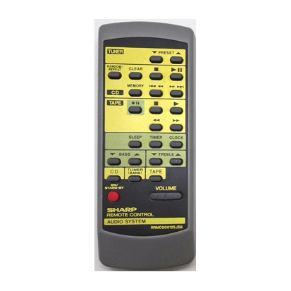 Genuine Sharp RRMCG0012SJSB XL-30 XL-30H Micro System Remote (Gold)