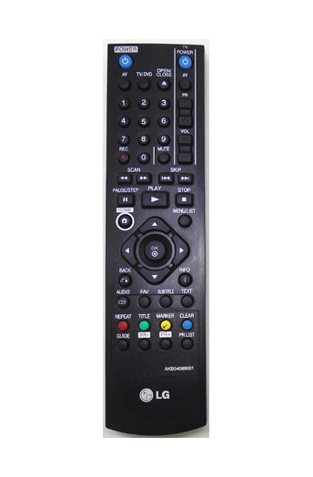 Genuine LG AKB54089001 DRT389H DVD Recorder Remote