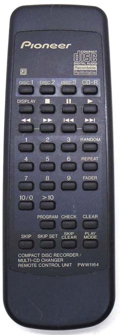 Genuine Pioneer PWW1164 Remote For PDR-W739