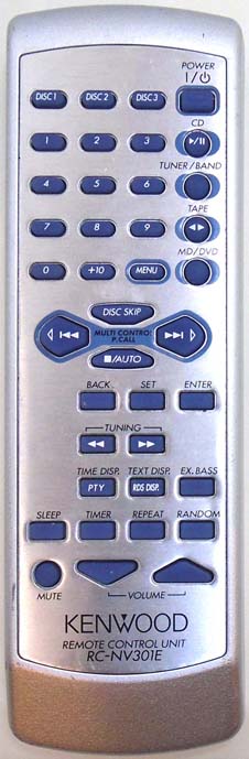 Genuine Kenwood RC-NV301E NV-301 Audio System Remote