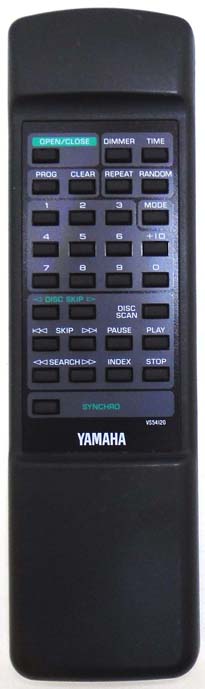 Genuine Yamaha VS54120 CDC-501 CDC-505 CD Player Remote