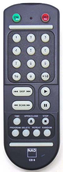 Genuine NAD CD 6 C542 CD Player Remote Control