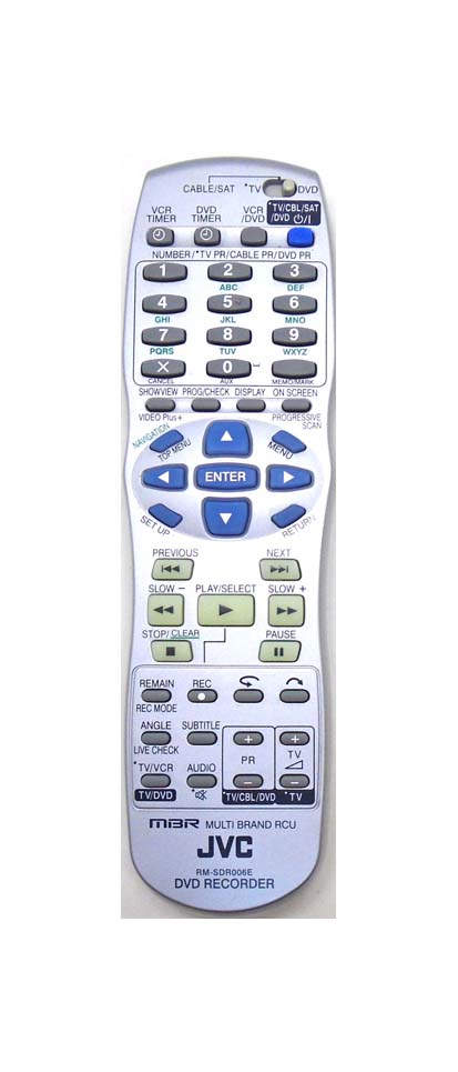 Genuine JVC RM-SDR006E DR-MV1 DR-MV1B DVD Recorder Remote