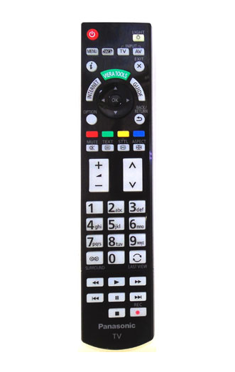 Genuine Panasonic N2QAYB000715 TX-L42DT50B TV Remote TX-L47ET50B....