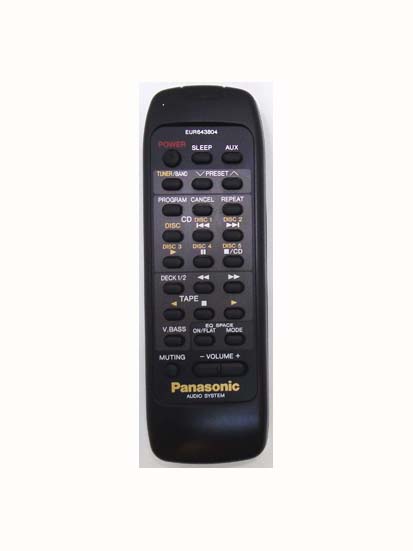 Genuine Panasonic EUR643804 SC-CH75 SC-CH74 Audio Remote SA-CH75/CH75
