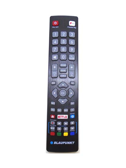 New Genuine Blaupunkt 32/138Q-GB-11B4-EGPF-UK Smart TV Remote POF/RMC/0001