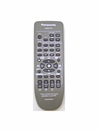 Genuine Panasonic N2QAHB000007 NV-FJ618EE VCR Remote NV-FJ618EE-K