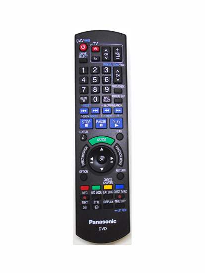 Genuine Panasonic N2QAYB000130 DMR-EX77V DMR-EZ48V Remote DMR-EZ47V