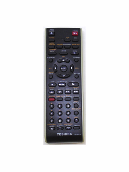 Genuine Toshiba SE-R0235 SD-37VSR SD-37VBSB DVD VCR Remote SD-38VBKB