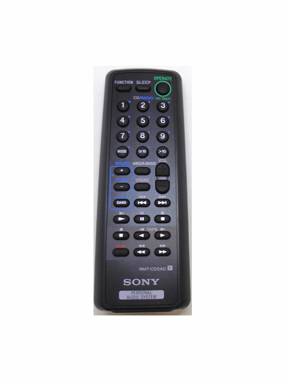 Genuine Sony RMT-CD5AD ZS-D5 Portable Audio Boombox Remote