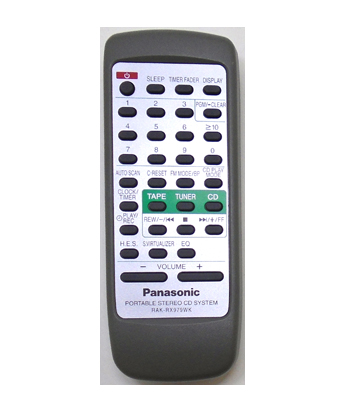 Genuine Panasonic RAK-RX979WK RX-EX1 Portable Audio Remote