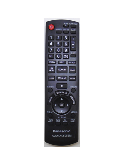 Genuine Panasonic N2QAYB000500 SC-AKX10 SA-AKX10 Audio Remote