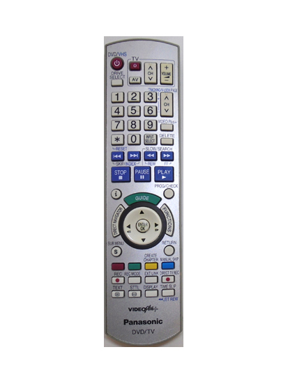 Genuine Panasonic EUR7659YN0 DMR-EZ45VEBS DVD Rec Remote