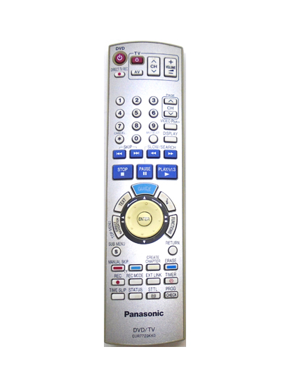 Genuine Panasonic EUR7729KK0 DMR-ES20DEB DVD Recorder Remote