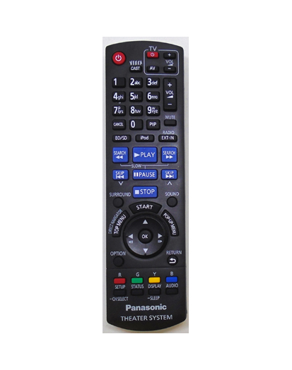 Genuine Panasonic N2QAKB000073 SC-BT207 SC-BTX77 AV Remote