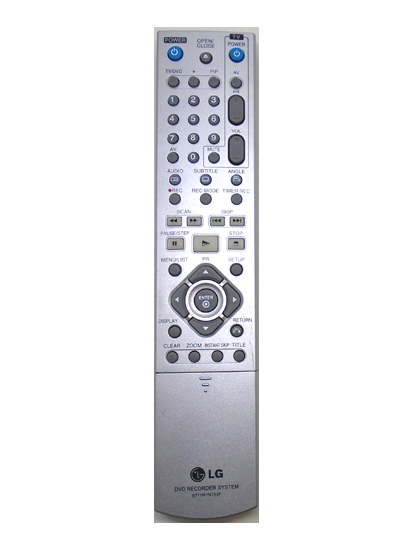 Genuine LG 6711R1N153F DR4712V DR4812W DVD Recorder Remote DR4912