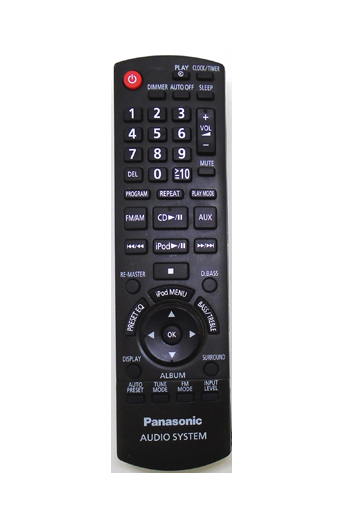 Genuine Panasonic N2QAYB000394 SC-HC3 Compact Stereo Remote