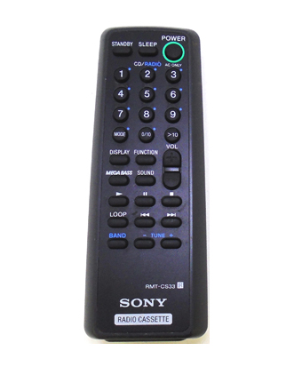 Genuine Sony RMT-CS33AD CFD-S23 CFD-S33 CFD-S34 Audio Remote CFD-S37L