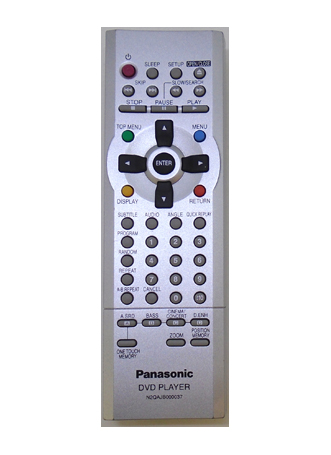 Genuine Panasonic N2QAJB000037 DVD-XP30 DVD-XV10 DVD Remote
