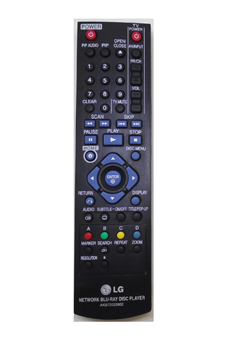 Genuine LG AKB72033902 BD370 BD360 Blu-ray Player Remote