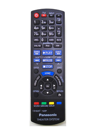 Genuine Panasonic N2QAYB000630 SC-BTT262 SC-BT270 AV Remote SA-BTT262...