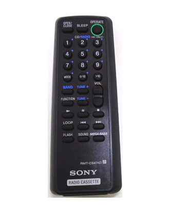 Genuine Sony RMT-CS47AD CFD-S47L Portable Audio System Remote