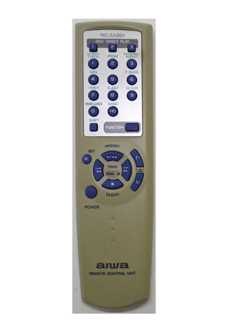 Genuine Aiwa RC-ZAS01 NSX–BL54/BL56 NSX-NS270 Audio Remote NSX-SZ50...