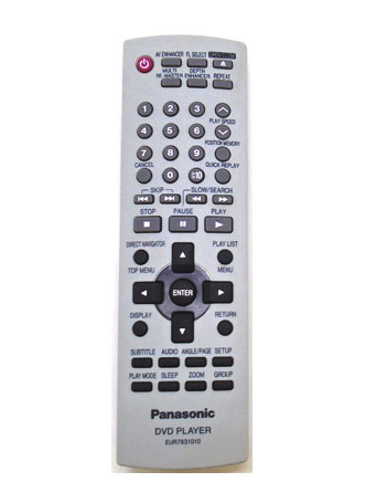 Genuine Panasonic EUR7631010 DVD-S47 DVD Player Remote DVD-S47P...
