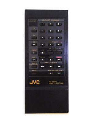 Genuine JVC RM-SR250 RX-250 RX-250BLK FM/AM Receiver Remote