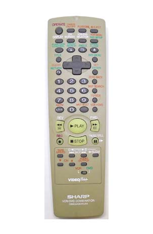 Genuine Sharp RRMCGA054WJSA DV-NC70H VCR/DVD Combi Remote